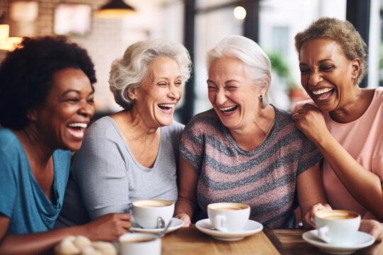 Ladies having coffee