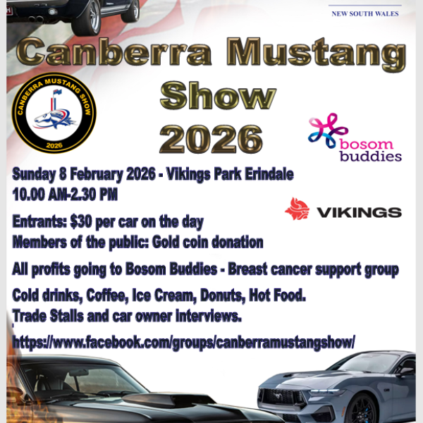 Canberra Mustang Show 2026